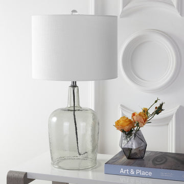 Augustine 26" Glass LED Table Lamp - JONATHAN Y